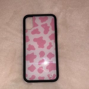 wildflower urban outfitters pink moo iphone x/xs